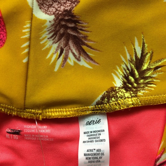 ASOS aerie Pineapple High Waisted Bikini Bottom - Picture 7 of 8